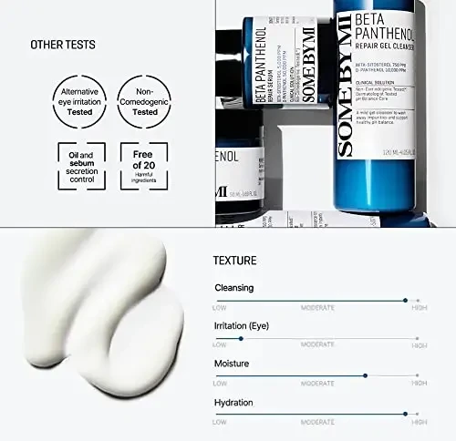 Veido prausiklis SOME BY MI BETA PANTHENOL REPAIR GEL CLEANSER [120ml]-120ml