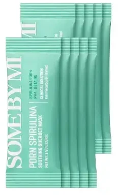 „Some By Mi PDRN Spirulina“ raminamoji šerbeto kaukė 10 x 1 g