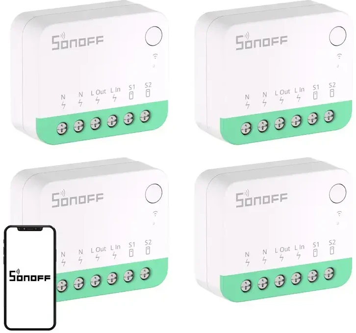 SONOFF MINIR4M (Extreme) Matter Switch 4 vnt. pakuotė