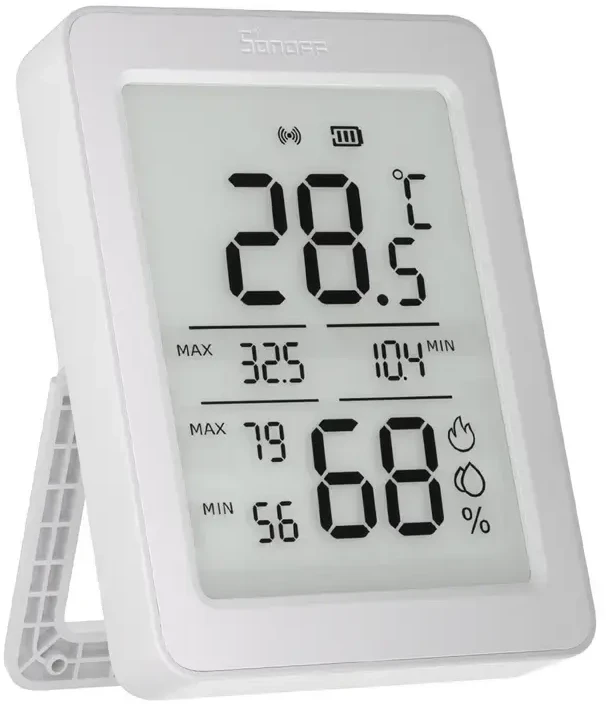 SONOFF ZigBee SNZB-02DR2 temperatūros ir drėgmės jutiklis, 2 vnt.