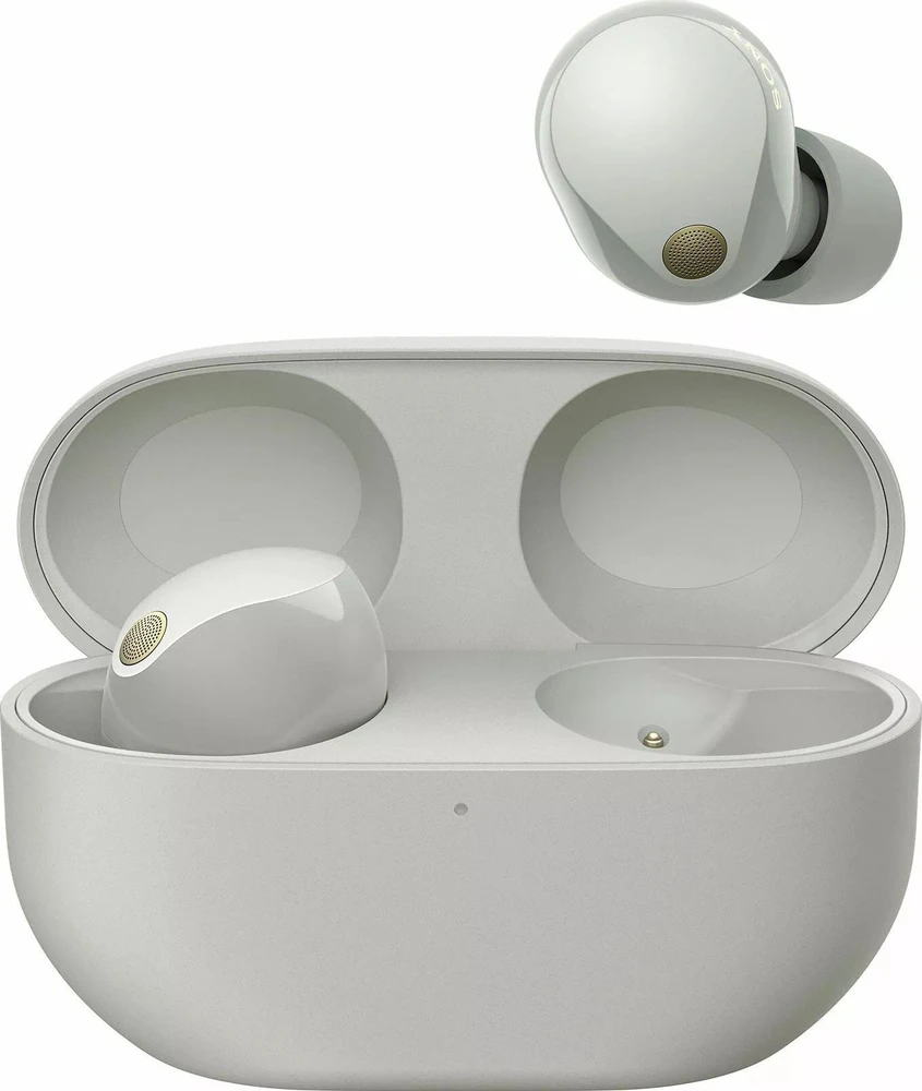 Sony WF-1000XM5 Earbuds Belaidės ausinės, ANC, belaidis įkrovimas, Sidabrinės spalvos