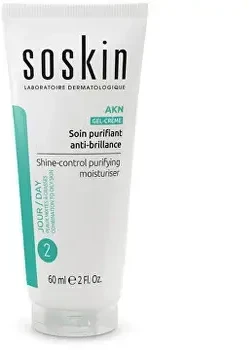 Soskin Paris Odos kremas „Blizgesį kontroliuojantis valomasis drėkiklis“ 60 ml