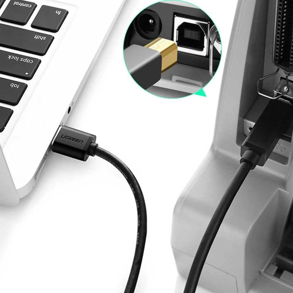 UGREEN US210 USB 3.0 A-B spausdintuvo kabelis 2m