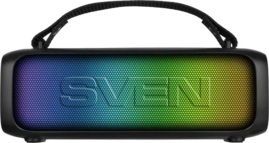 Garsiakalbis 2.0 nešiojamas SVEN PS-235, juodas (12W, TWS, ), galia 2x6W (RMS), Bluetooth, FM, USB, ličio 1500mA*h