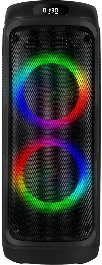 Speaker SVEN PS-770, juodas (100W, TWS, Bluetooth, FM, USB, Micro SD, LED-display, 4400mA*h)