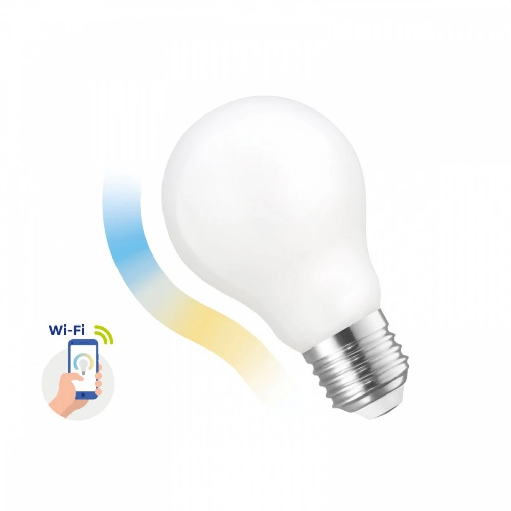 Spectrum IŠMANIOJI LED LEMPA, SMART WIFI, A60, 5W, E27, CCT+DIM, FR