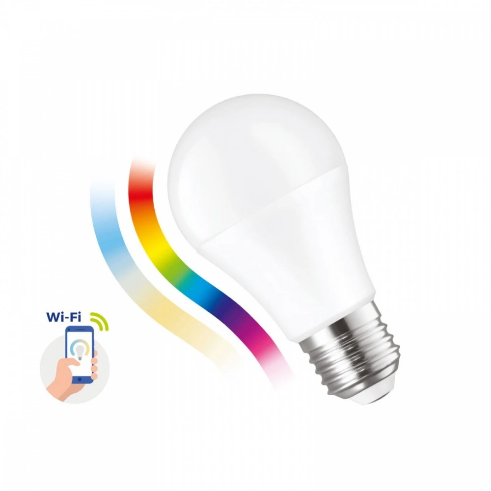 Spectrum Išmanioji LED lempa, SMART WIFI, A60, 9W, E27, CCT+DIM+RGB