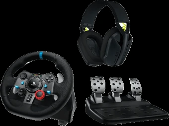 Logitech G29 + G435 Juoda