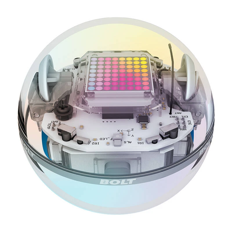 Sphero Smart žaislas Bolt Wi-Fi, Bluetooth, Sphero Bolt - išmanus žaislas išmokti koduoti žaidžiant., iOS ir Android, Baterijos garantija 6 mėn.
