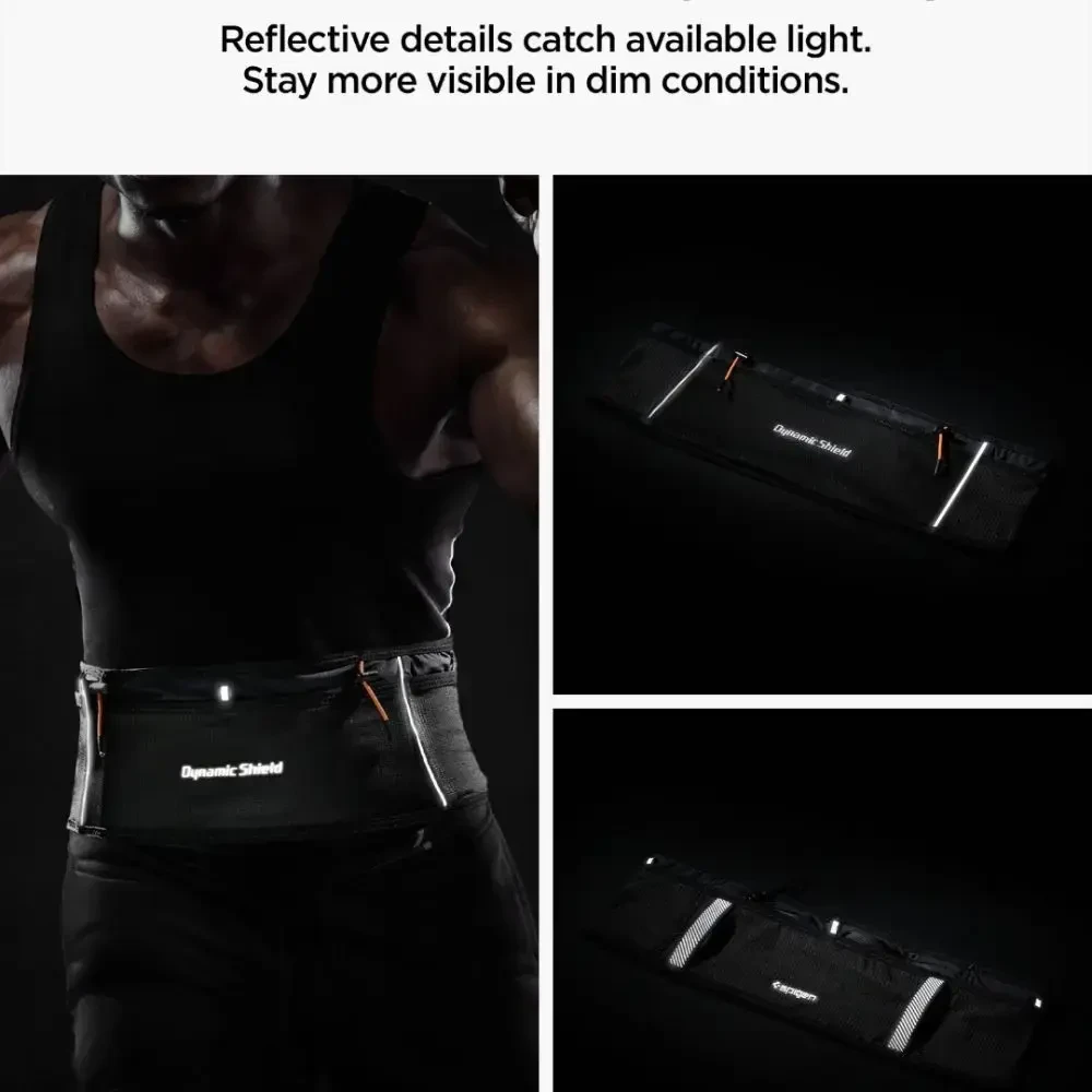 Spigen A712 DYNAMIC SHIELD JUOSMENS KREPŠYS (L) Juodas
