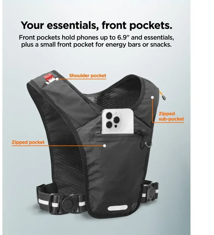 Dėklas Spigen A720 Dynamic Shield Running Vest (M-L) juodos spalvos