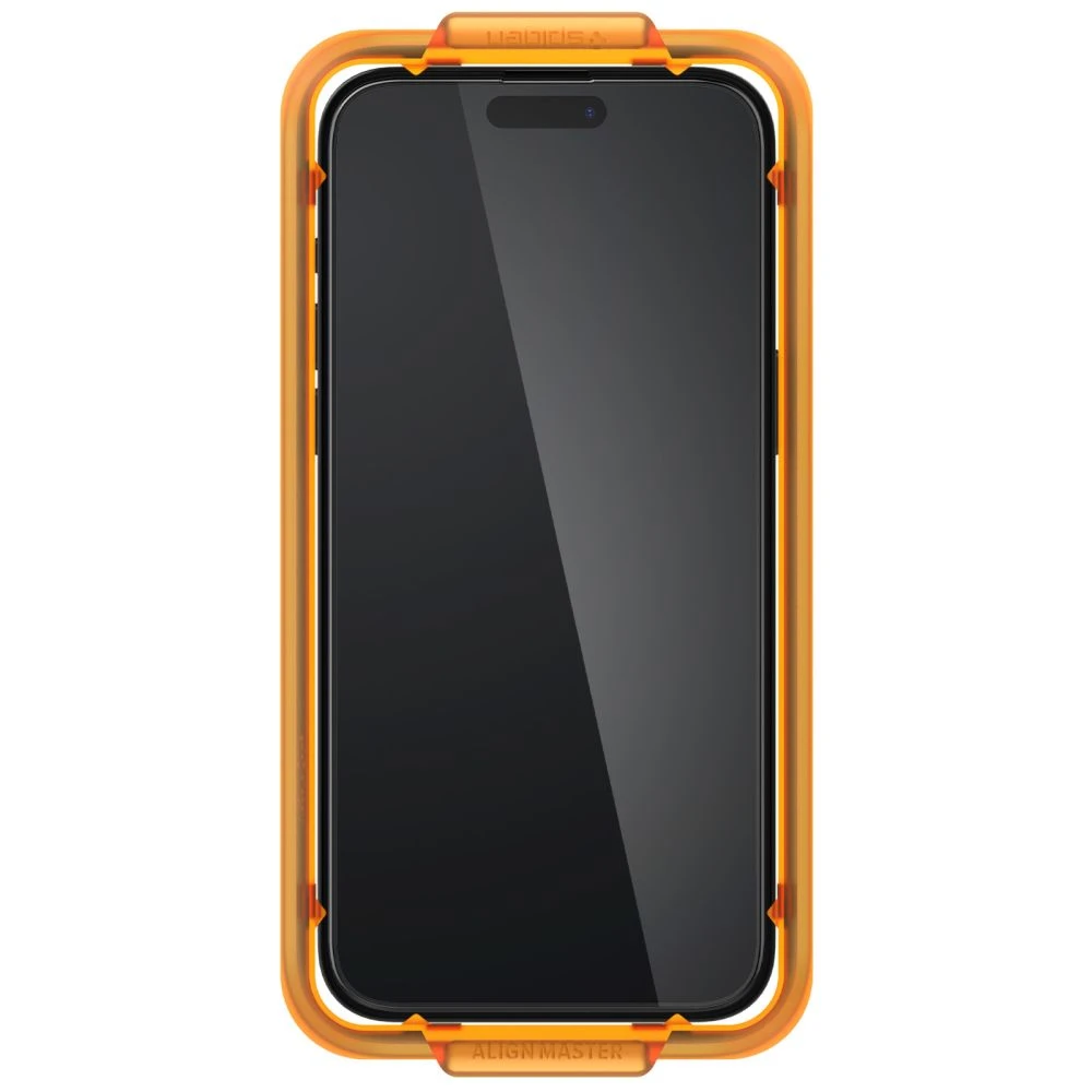 Apsauginis stiklas telefonui Apple iPhone 15 Pro Max Spigen ALM Glass FC 2-pack juodas