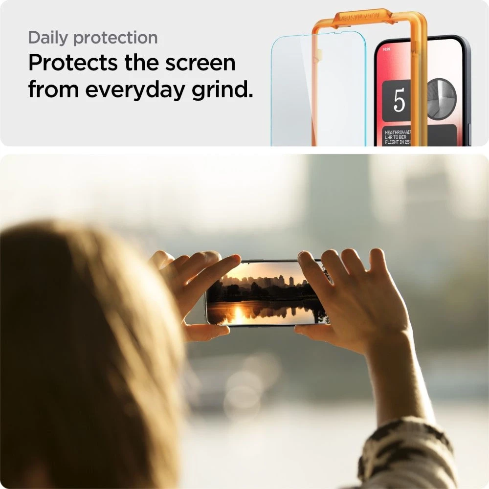 Spigen Alm Glas.TR 2 vnt. – Apsauginis stiklas skirtas Nothing Phone 2a / 2a Plus (Transparent)