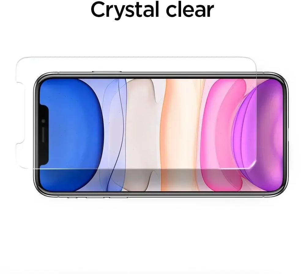 Spigen ALM grūdintas stiklas telefonui iPhone 11 juodas