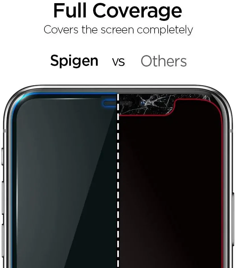 Spigen ALM grūdintas stiklas telefonui iPhone 11 juodas