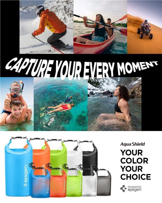 Spigen Aqua Shield Vandeniui atsparus sausas maišas 20L + 2L A630, kaktuso žalias