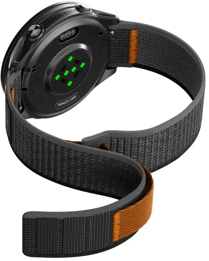 SPIGEN ATHLEX AIR GARMIN QUICK RELEASE 22 MM AKTYVUS Juodas/ORANŽINIS