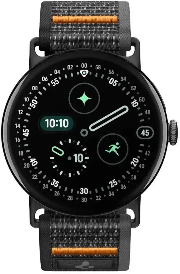 Spigen ATHLEX AIR GOOGLE PIXEL WATCH 1 / 2 / 3 / 4 / 5 (41 MM) AKTYVUS Juodas/ORANŽINIS