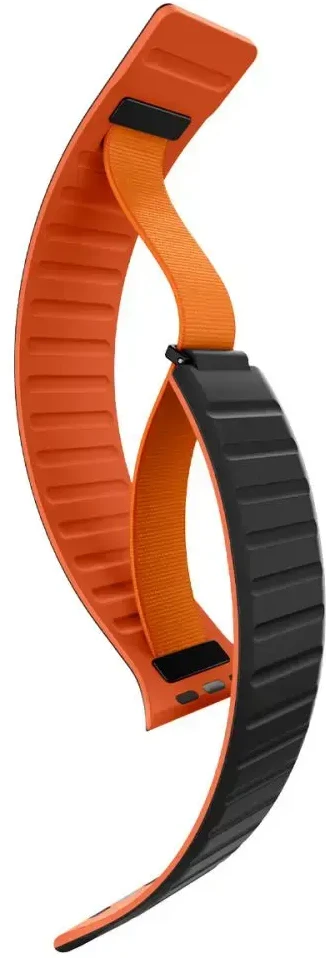 Spigen „Athlex Air M“ išmaniojo laikrodžio dėklas „Apple Watch“ 8/9/10/11/SE/Ultra (44/45/46/49 mm) | juodas/oranžinis