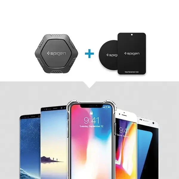 Spigen Magnetinis CD laikiklis automobiliui QS24 Juodas