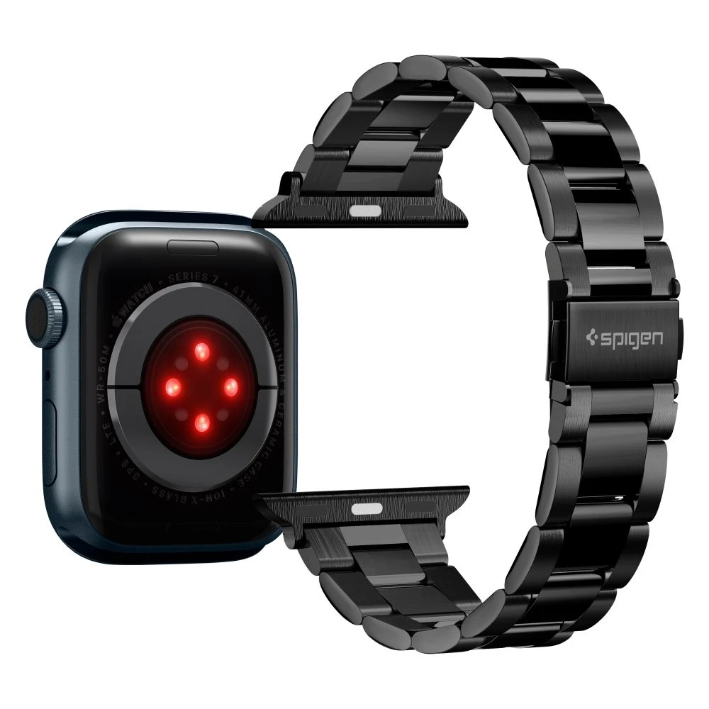 Išmaniojo laikrodžio Apple 4/5/6/7/8/SE dirželis, Juodos spalvos, 38/40/41mm