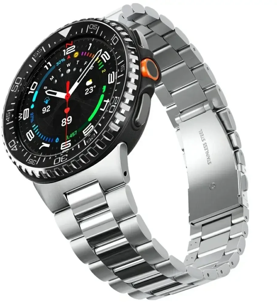 Spigen Bezel Tune Pro (Diver), juodas - Samsung Galaxy Watch 8 Classic 46mm