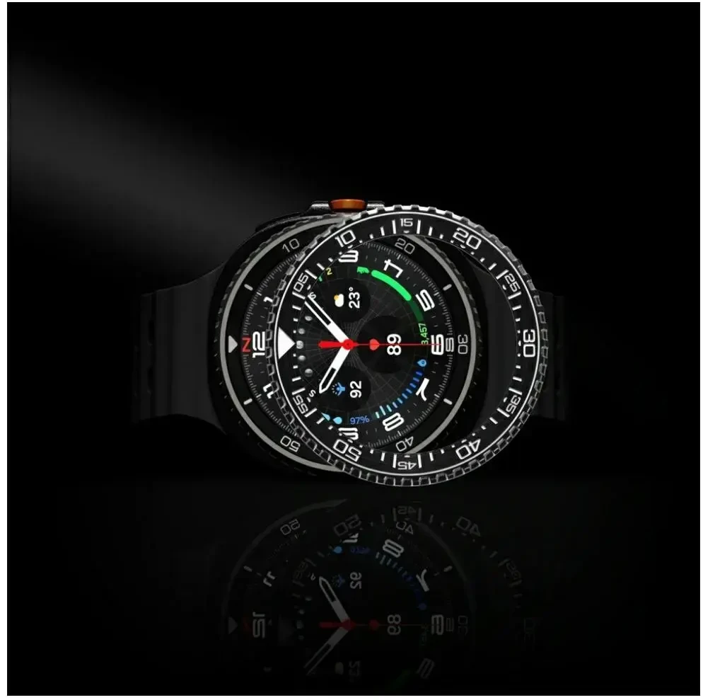 Spigen Bezel Tune Pro (Diver), juodas - Samsung Galaxy Watch 8 Classic 46mm