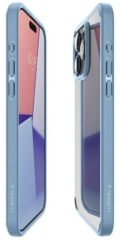 Dėklas „Spigen Crystal Hybrid“, smėlio spalvos – „iPhone 15 Pro Max“