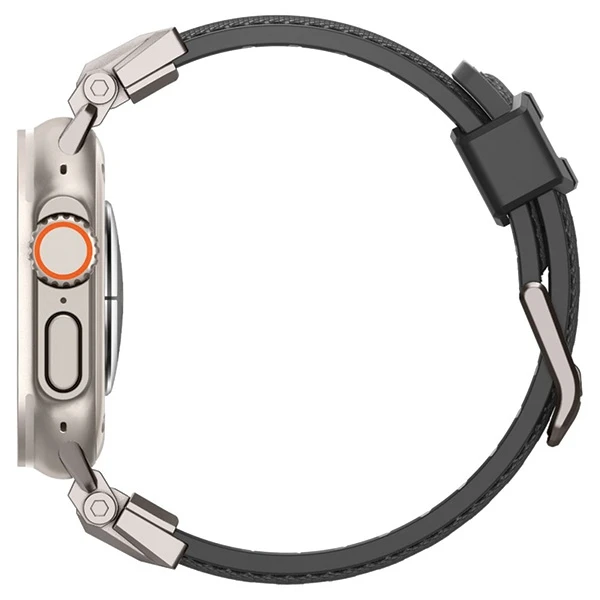 Dėklas Spigen Durapro Armor apyrankė skirta Apple Watch 4/5/6/7/8/9/SE/ Ultra (42/44/45/49 mm) – juodos spalvos