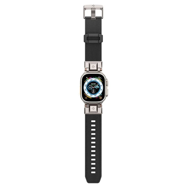 Dėklas Spigen Durapro Armor apyrankė skirta Apple Watch 4/5/6/7/8/9/SE/ Ultra (42/44/45/49 mm) – juodos spalvos