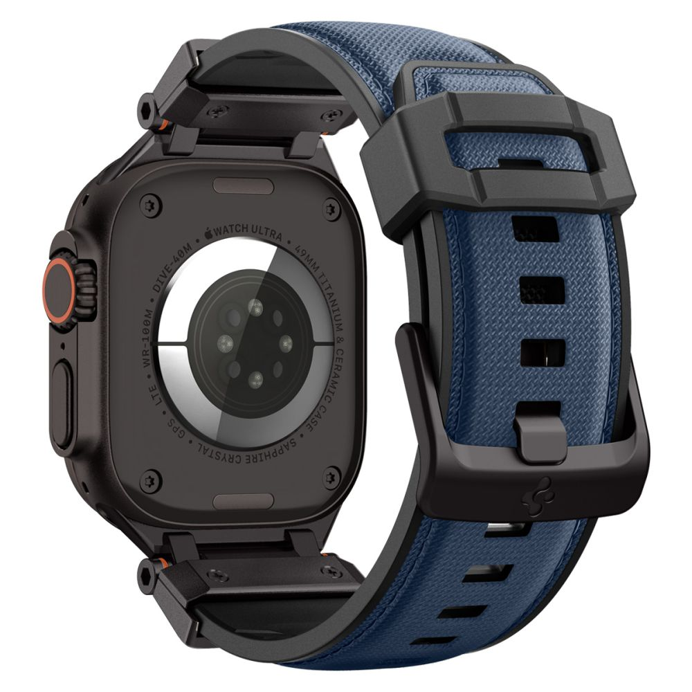 „Spigen DuraPro Armor“ dirželis, skirtas „Apple Watch 44 / 45 / 46 / 49 mm“ – tamsiai mėlynas Mėlyna