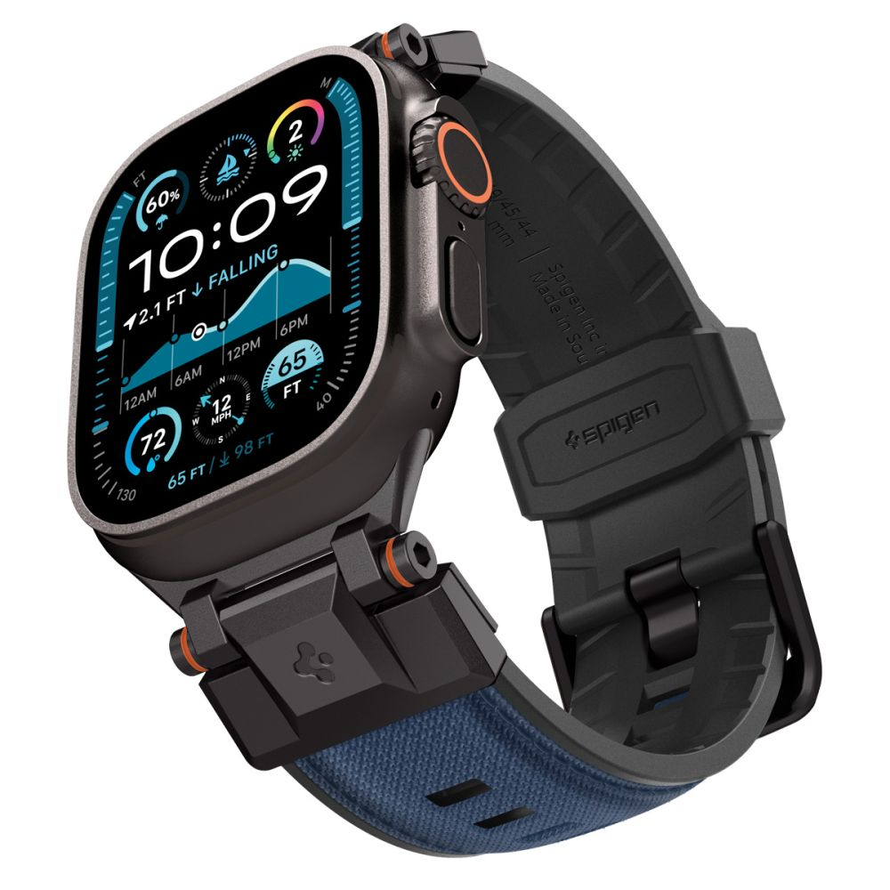 „Spigen DuraPro Armor“ dirželis, skirtas „Apple Watch 44 / 45 / 46 / 49 mm“ – tamsiai mėlynas Mėlyna