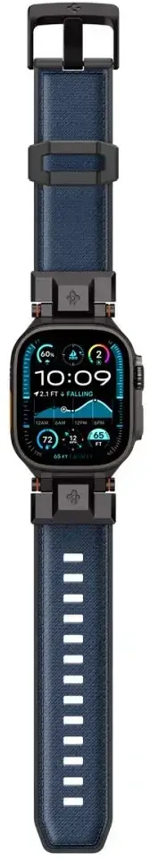 Spigen DuraPro Armor išmaniojo laikrodžio dirželis, skirtas Apple Watch 6/7/8/9/10/SE/Ultra 1/2 (44/45/46/49 mm) | Nailonas | tamsiai mėlyna