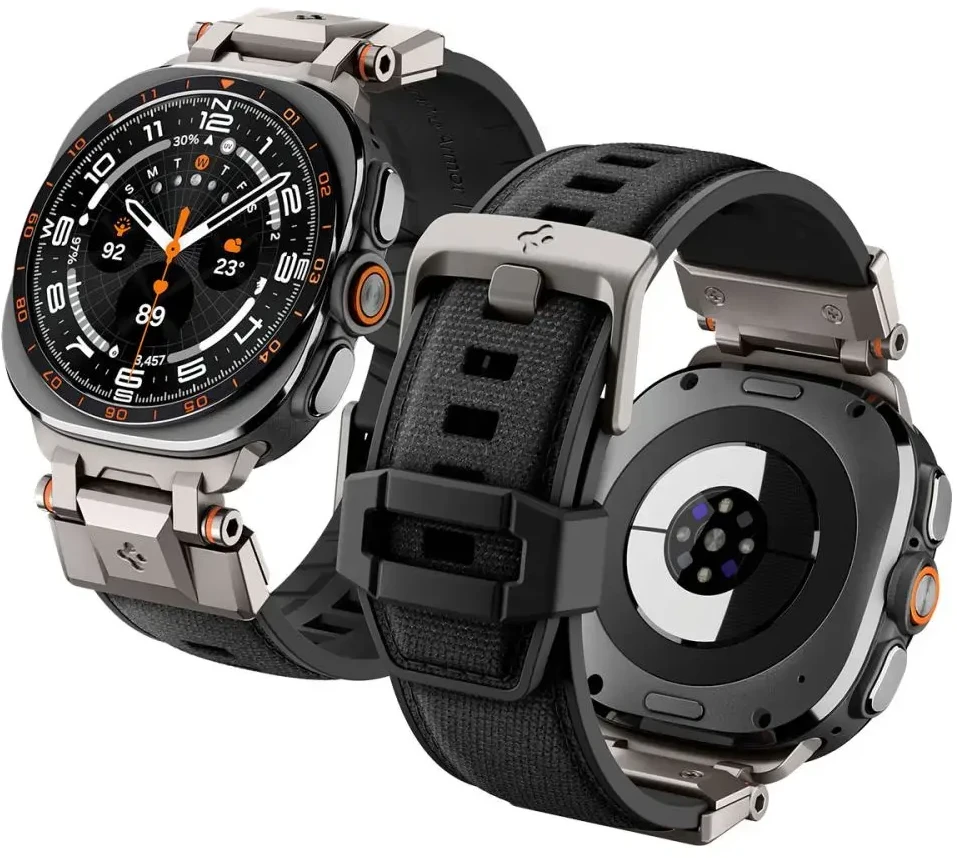 Spigen Durapro Armor Band do Samsung Galaxy Watch Ultra 1 / 2 2024-2026 (47mm) Juodas