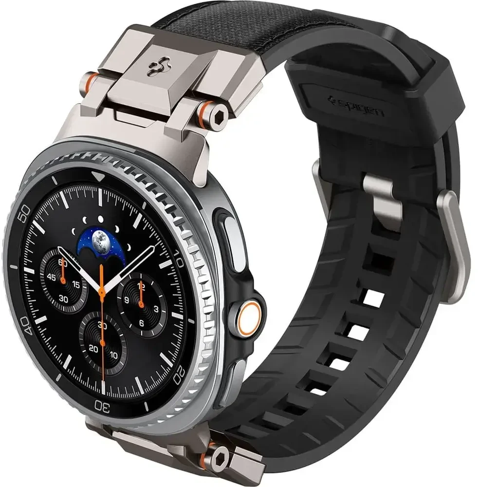 „Spigen DuraPro Armor“, juodas - „Samsung Galaxy Watch 8“ 46 mm/44 mm/40 mm