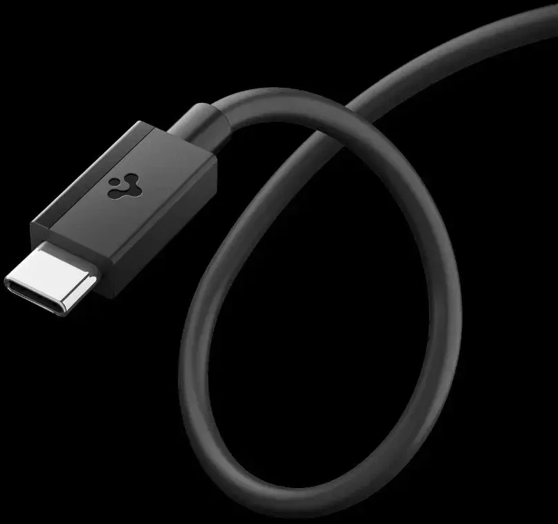 Spigen EB6020CC duomenų perdavimo ir įkrovimo kabelis | USB-C į USB-C | 60W | 2m | juodas