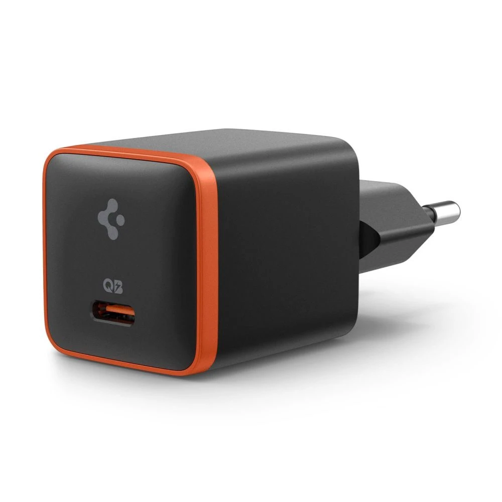 Spigen ArcStation Essential EE301EU – Wall Charger USB-C PD + QC3.0 30W (Juodas)