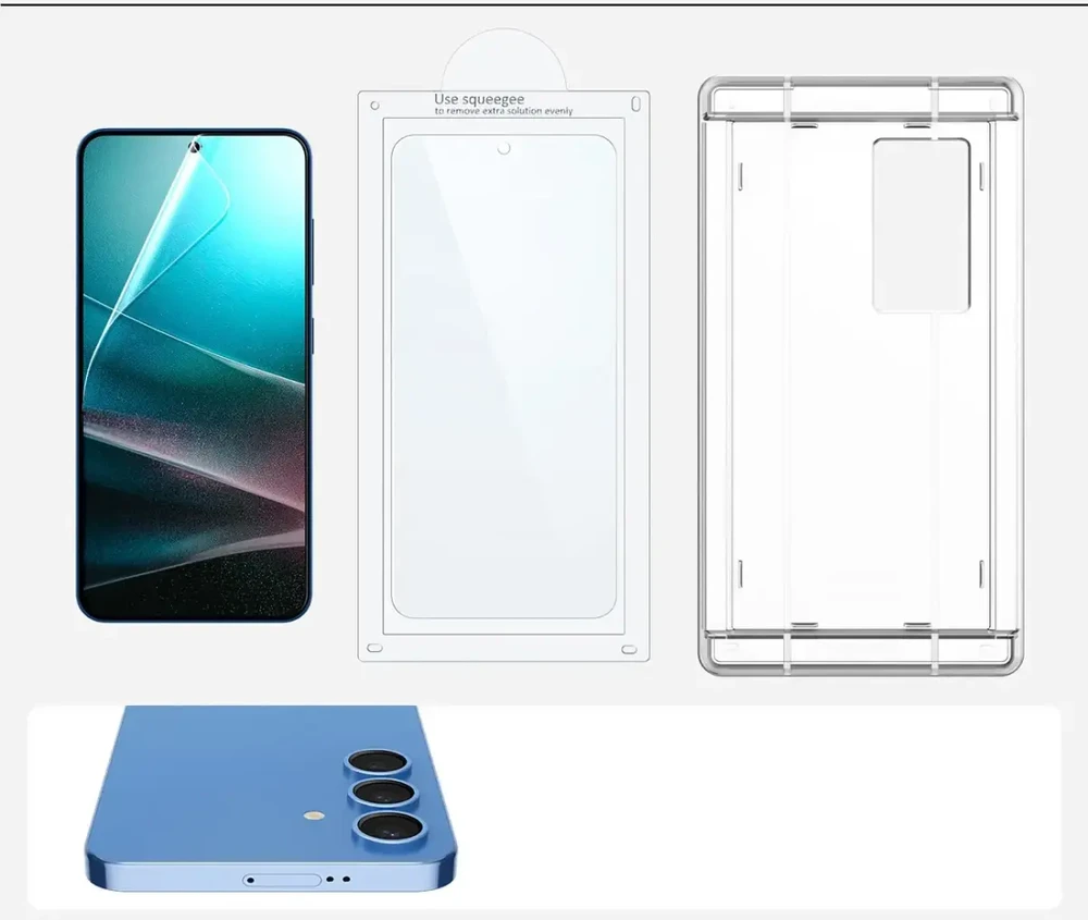 Spigen ELITE SHIELD EZ FIT Hybrid Glass Samsung Galaxy S25 – Transparent