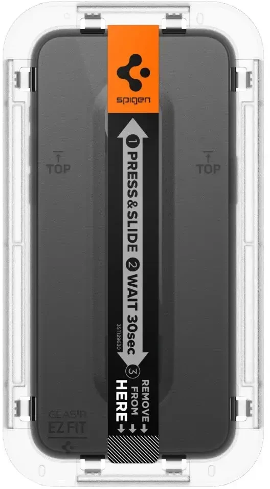 SPIGEN EZ FIT grūdintas stiklas skirtas iPhone 15 Pro, juodas
