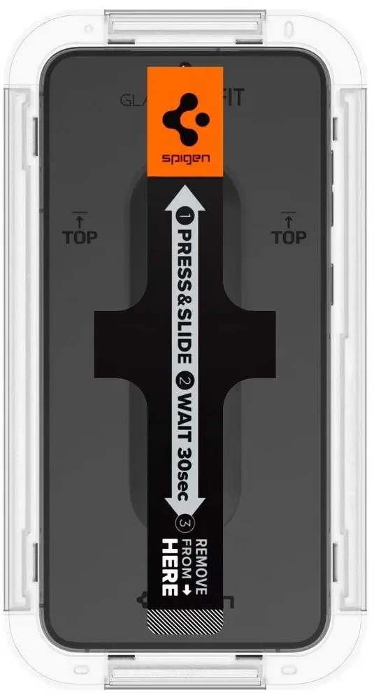 Spigen EZ FIT grūdintas stiklas telefonui Samsung Galaxy S23 Plus, permatomas, 2 vnt. rinkinyje