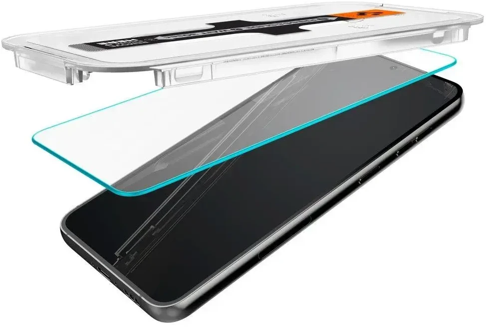 Spigen EZ FIT grūdintas stiklas telefonui Samsung Galaxy S23 Plus, permatomas, 2 vnt. rinkinyje
