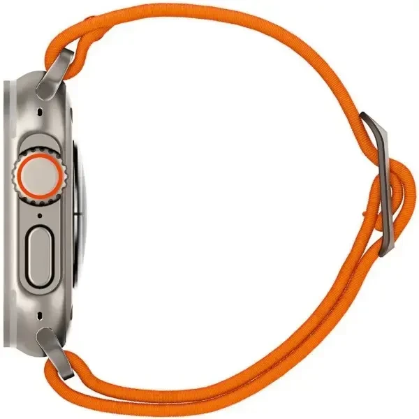 Spigen Fit Lite išmaniojo laikrodžio dirželis, skirtas Apple Watch 4/5/6/7/SE/Ultra (42/44/45/49 mm) | Nailonas | oranžinė
