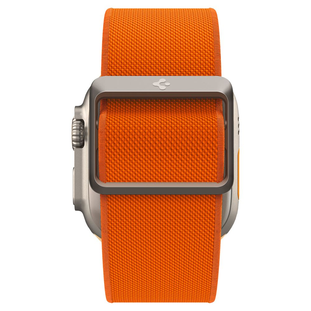 Dėklas Spigen Fit Lite Ultra Apple Watch 4 / 5 / 6 / 7 / 8 / SE / Ultra (42 / 44 / 45 / 49 mm) oranžinės spalvos