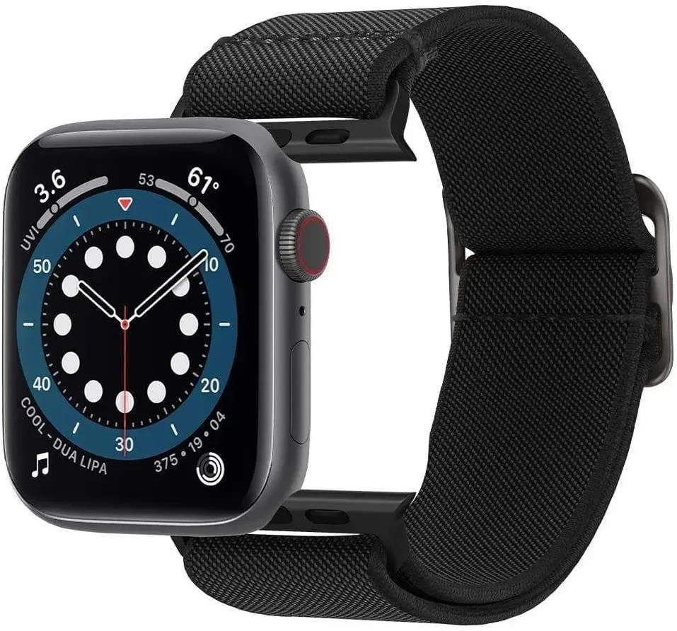 Išmaniojo laikrodžio Apple Watch 4/5/6/7 dirželis, Juodos spalvos, 38/40/41mm