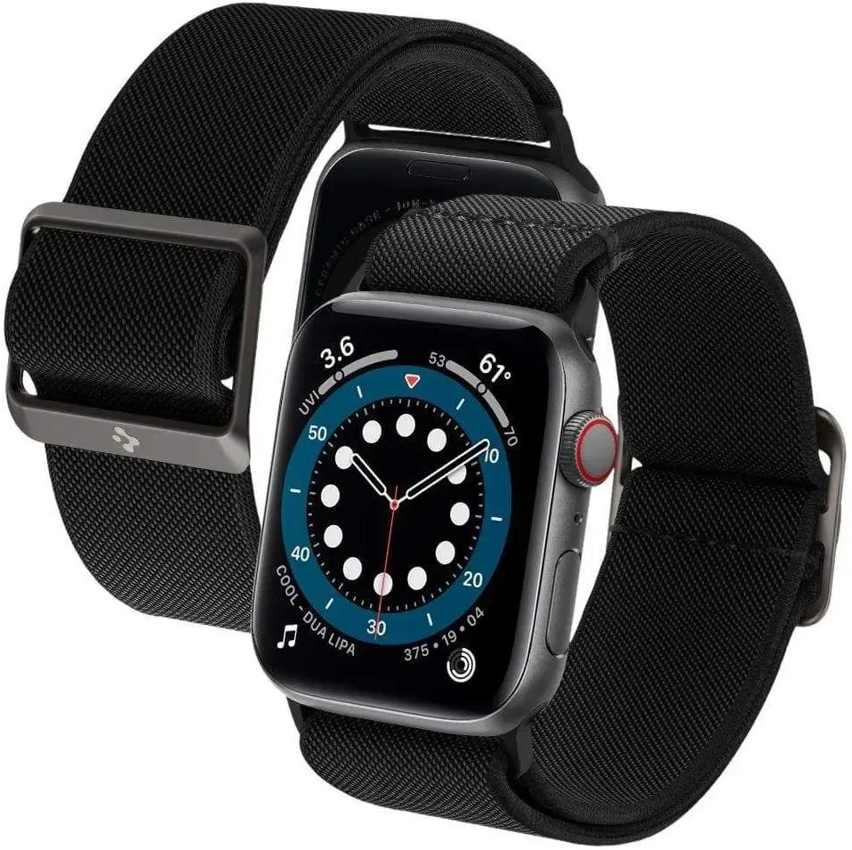 Išmaniojo laikrodžio Apple Watch 4/5/6/7 dirželis, Juodos spalvos, 38/40/41mm