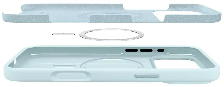 Spigen Tinkantis telefono dėklas su MagSafe palaikymu, skirtas Apple iPhone 17 Pro Max, mėlynas