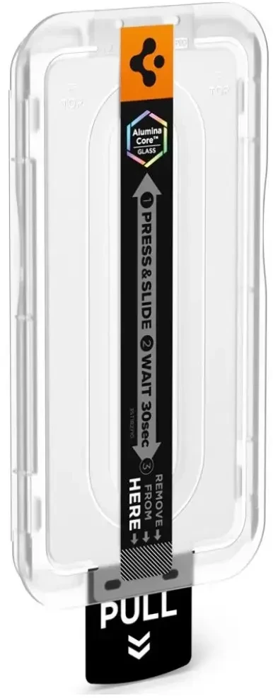„Spigen Glass tR EZ Fit Pro“ (nespindintys) 2 vnt., skaidrūs – „Samsung Galaxy S26+“