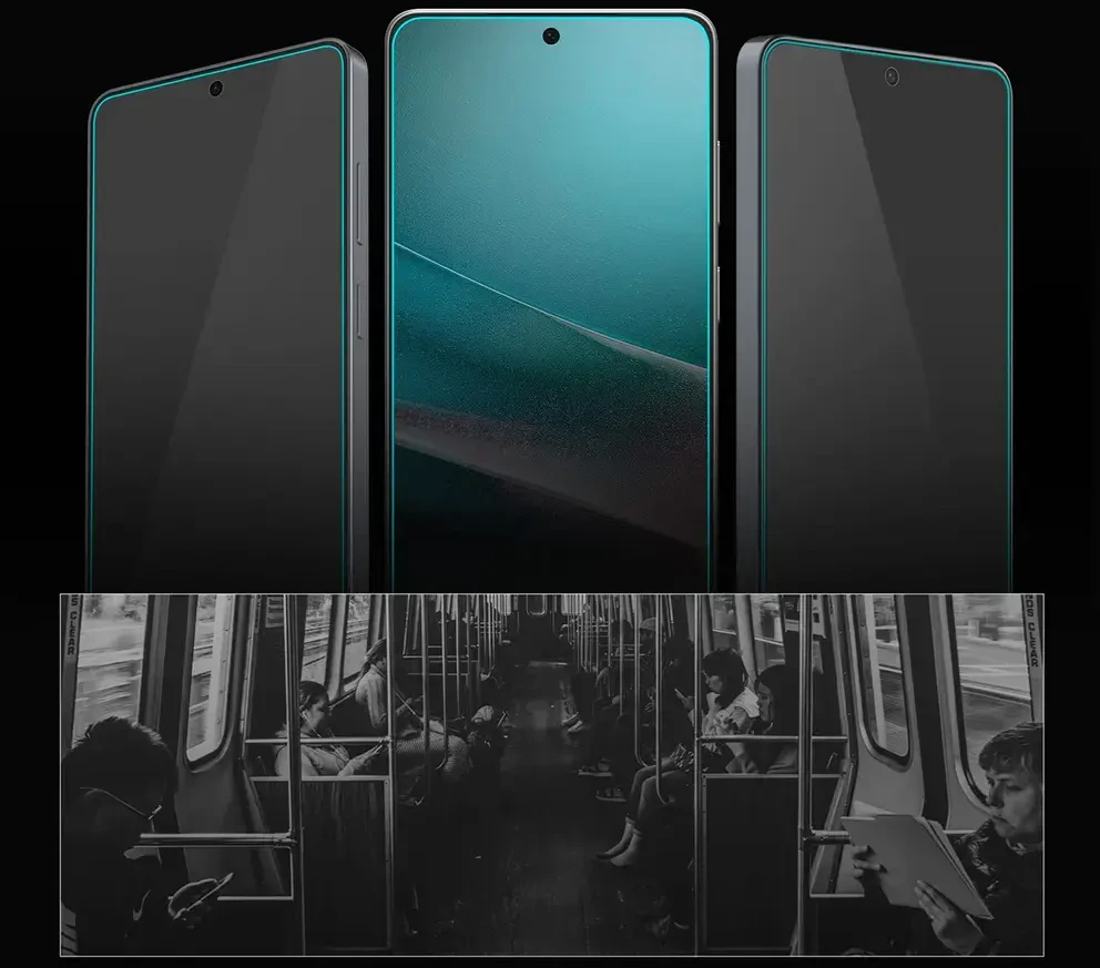 „Spigen Glass tR EZ Fit Pro HD“ (privatumo) 2 vnt., skaidrūs – „Samsung Galaxy S26+“