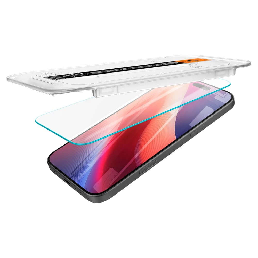 „Spigen Glass tR EZ Fit HD“ 1 vnt., skaidrus – „Apple iPhone 16 Pro Max“