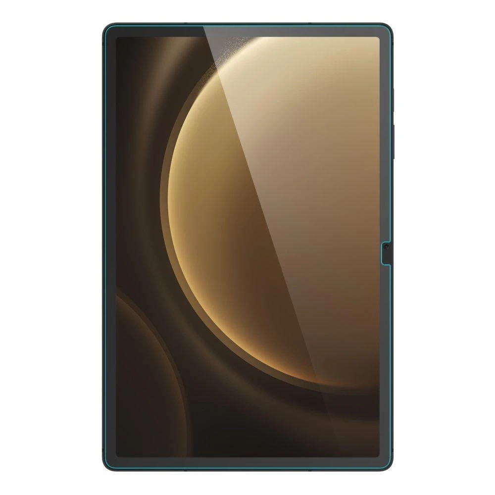 „Spigen Glas.TR Slim“ grūdinto stiklo dėklas, skirtas „Samsung Galaxy Tab S9 FE 10.9“ planšetiniam kompiuteriui.